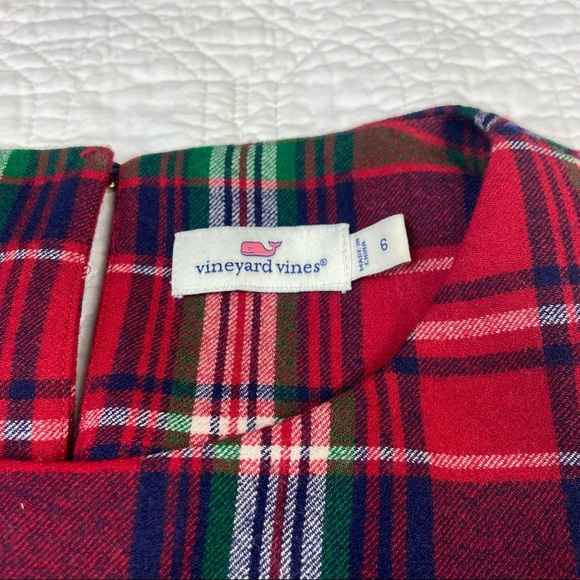 Vineyard Vines Red and Green Plaid Dress - Picture 10 of 13